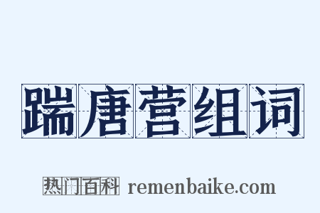 踹唐营组词是什么意思的图片